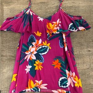 Floral Off-Shoulder Blouse size Medium Tall